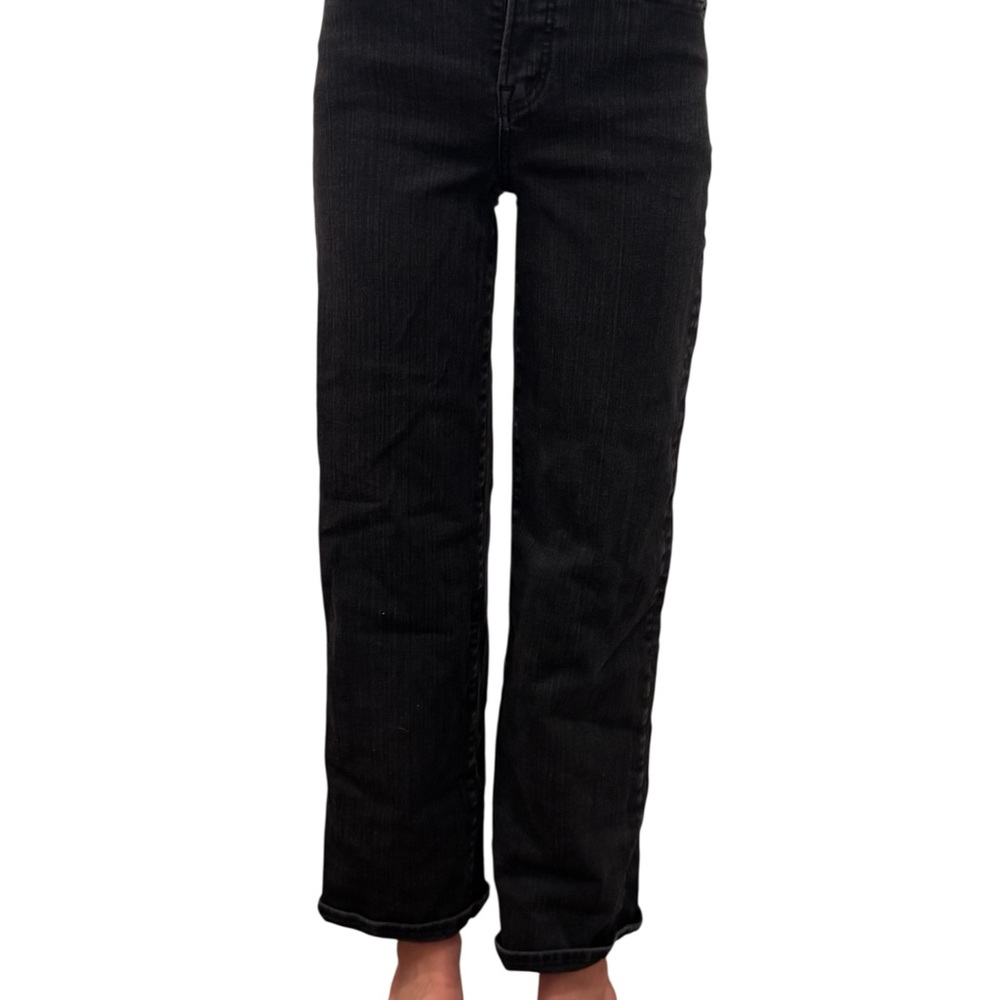 Madewell Dark Wash Denim Perfect Vintage Wide-leg Jean